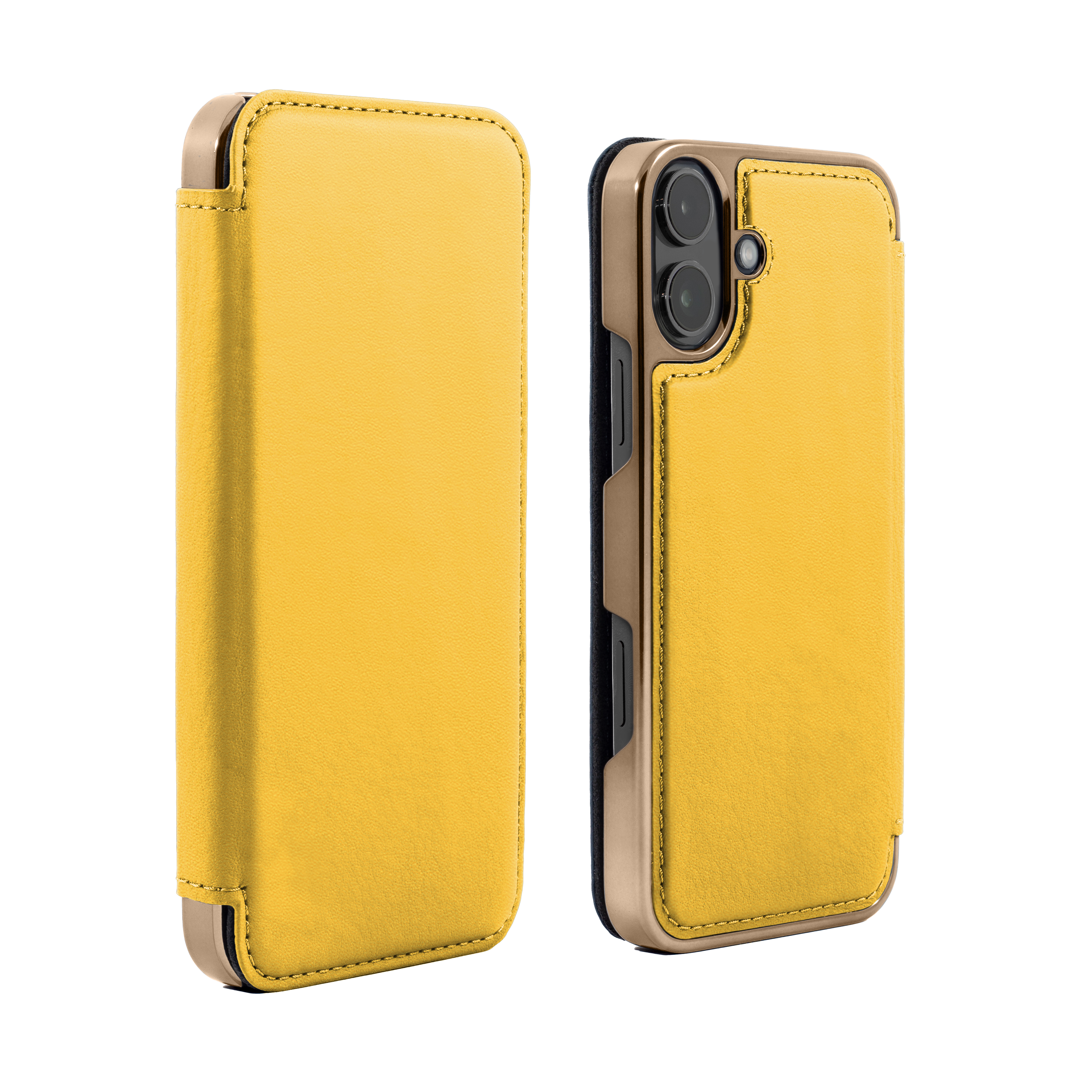 BLAKE Leather MagSafe Case for iPhone 16 - Taurus (Yellow) / Gold