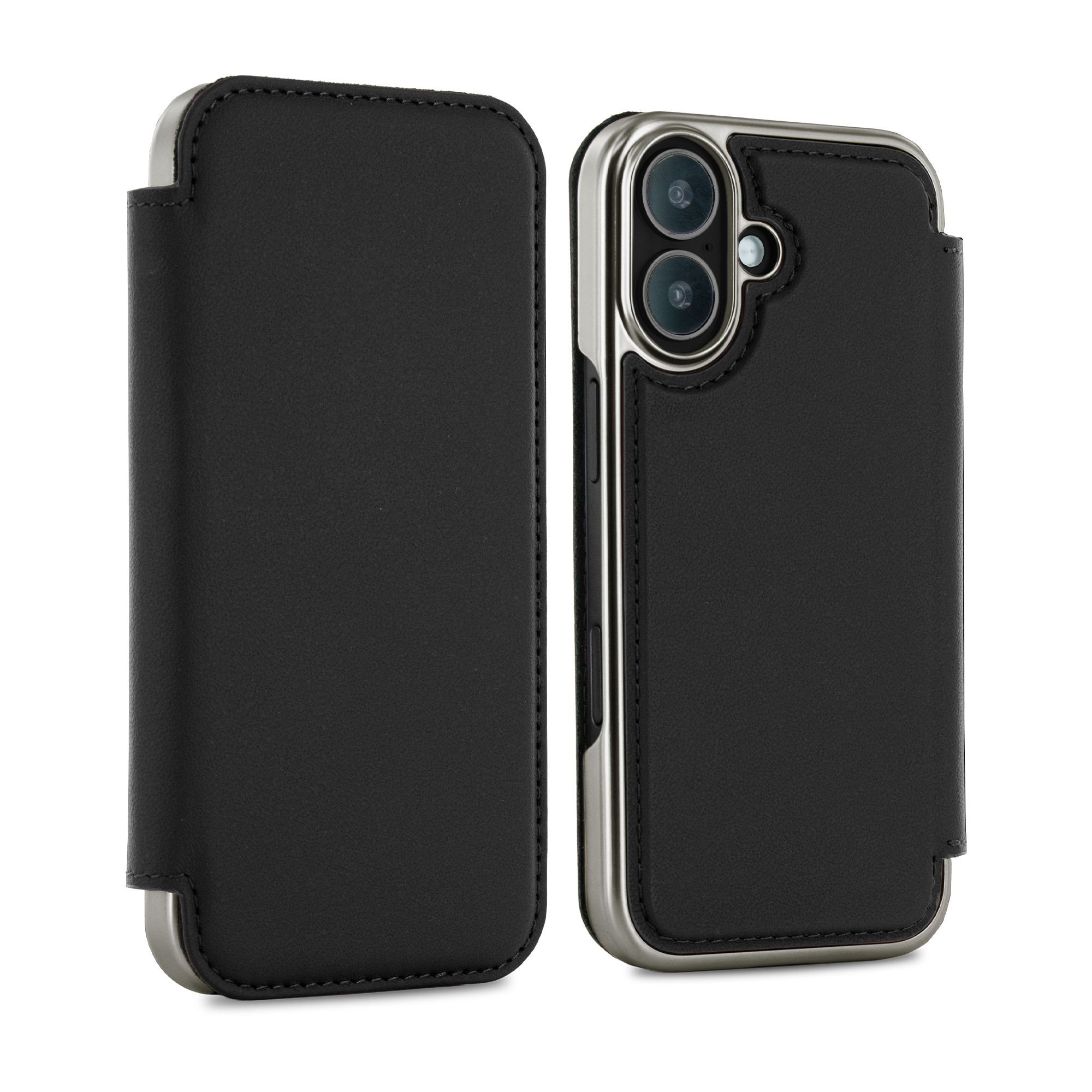 BLAKE Leather MagSafe Case for iPhone 17 - Beluga (Black) / Gunmetal