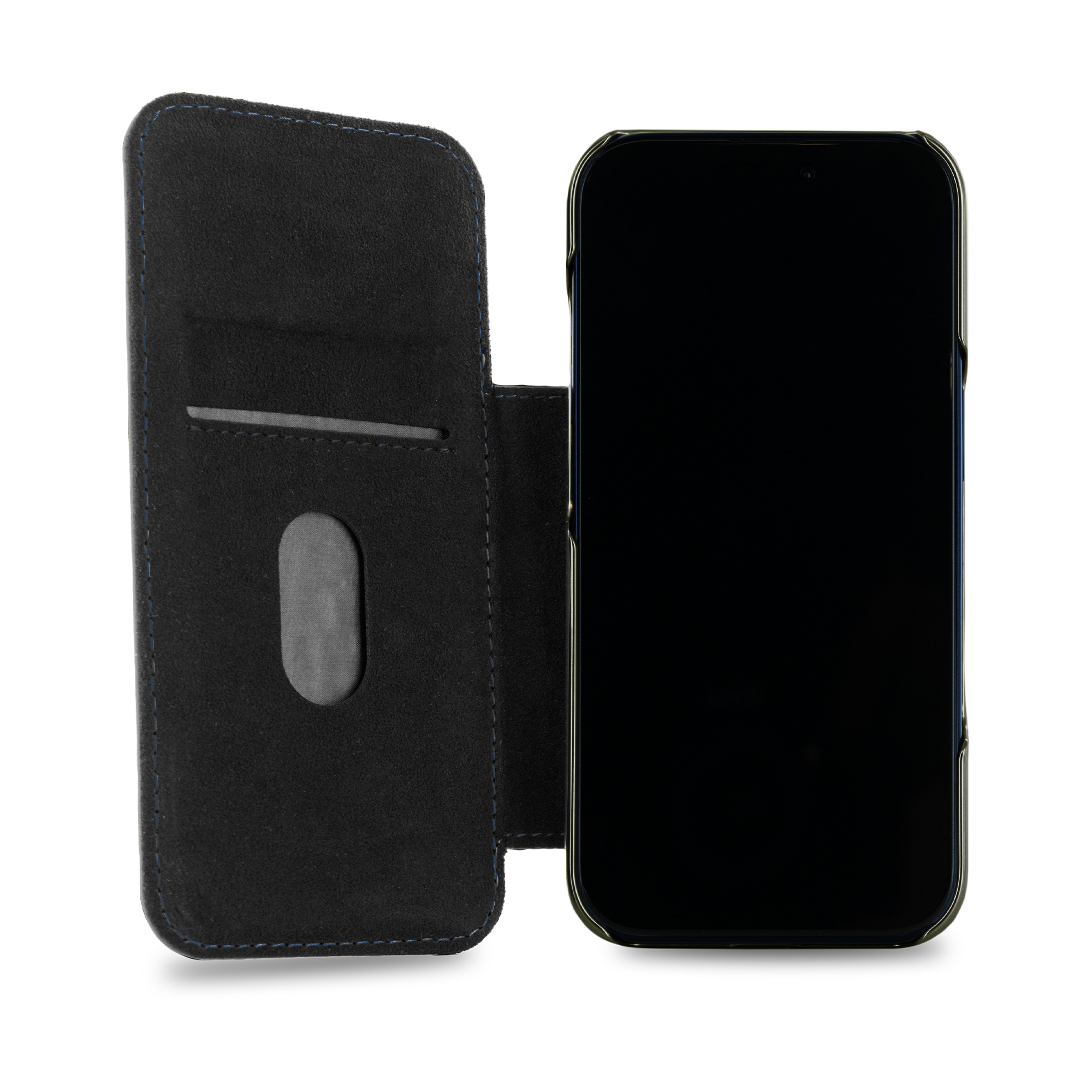 BLAKE Leather MagSafe Case for iPhone 17 Pro - Portofino (Navy) / Gunmetal