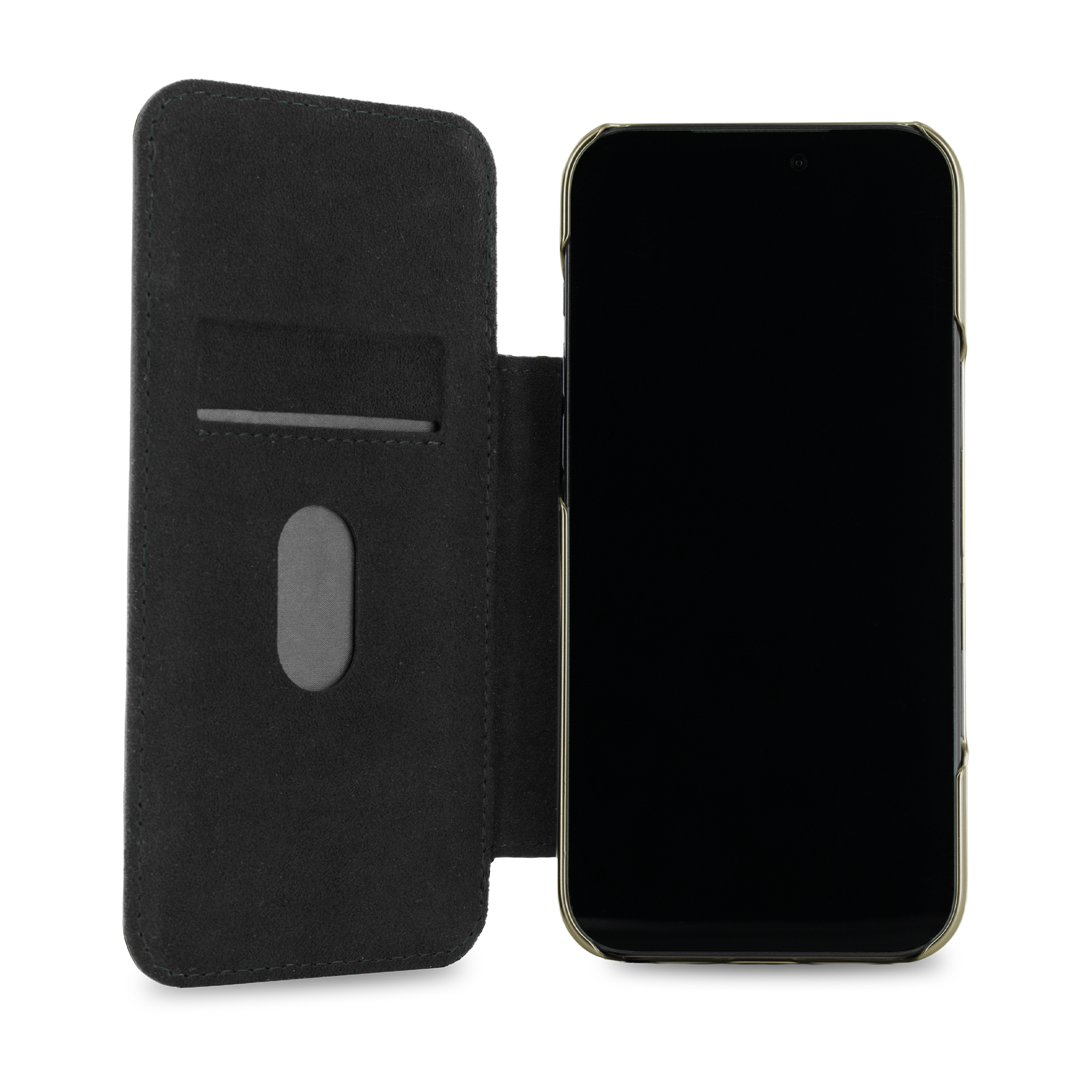 BLAKE Leather MagSafe Case for iPhone 17 Pro Max - Racing Green / Gold