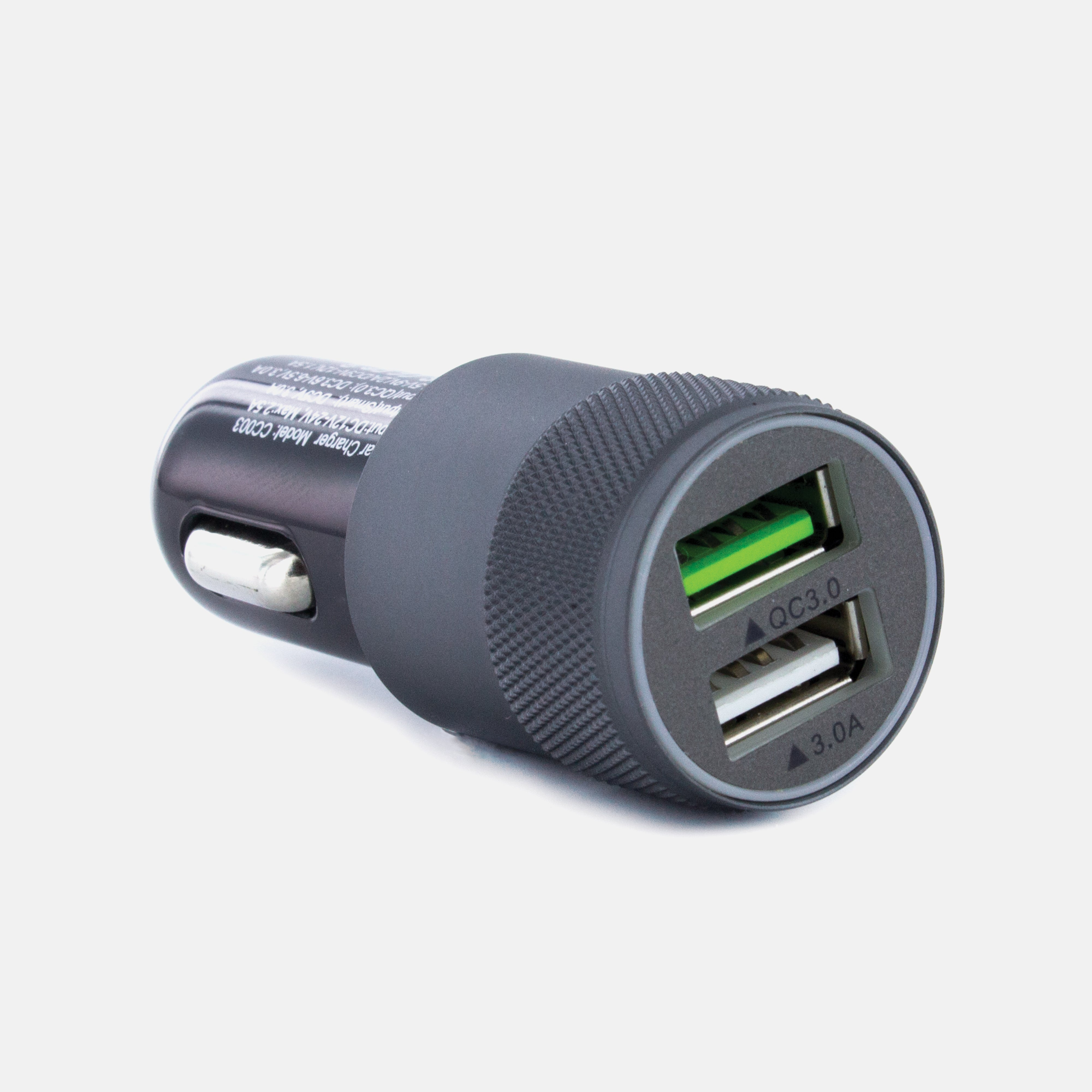 Aluminium USB-A QuickCharge 3.0 / 3.0A Car Charger