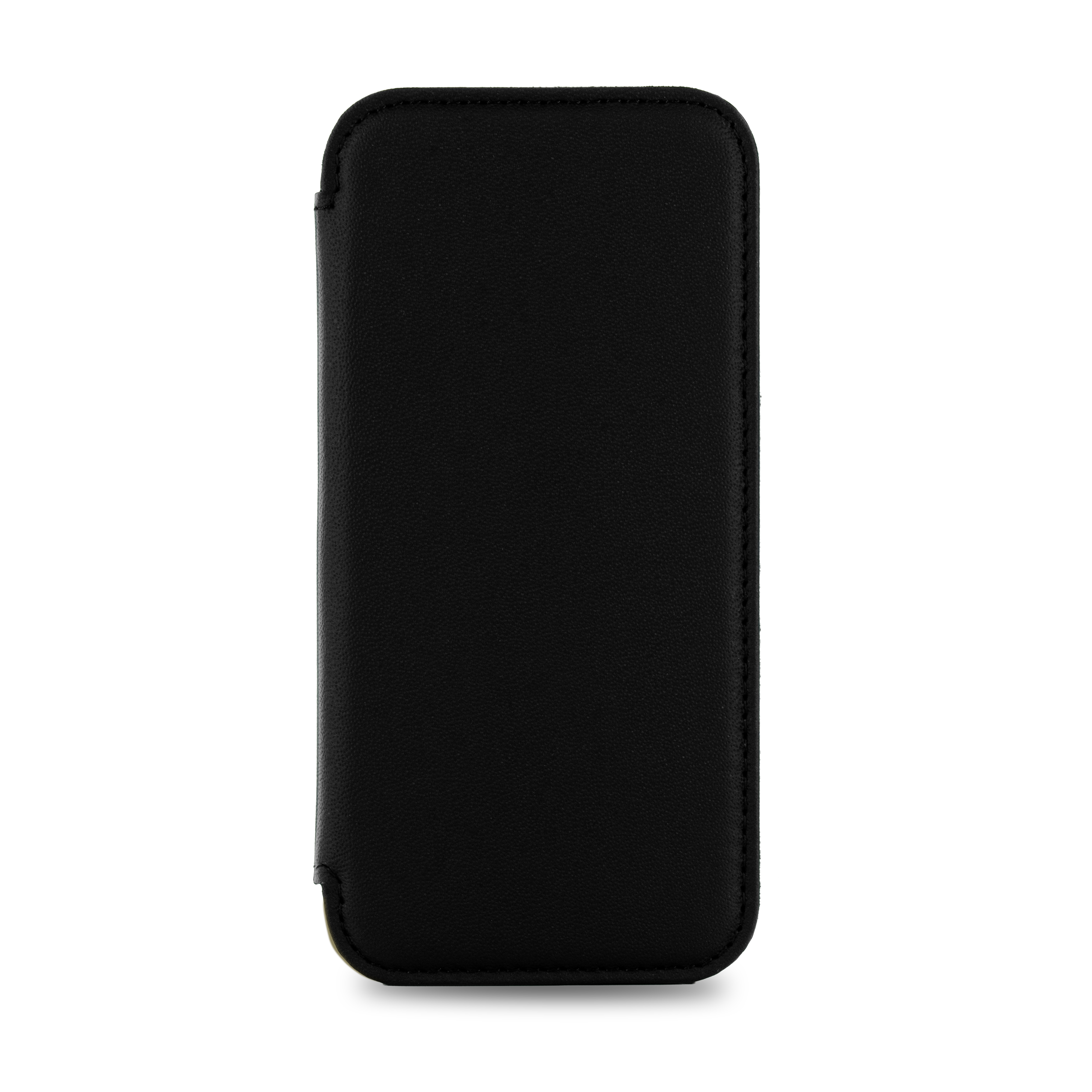 BLAKE Leather MagSafe Case for iPhone 16 Pro - Beluga (Black) / Gold