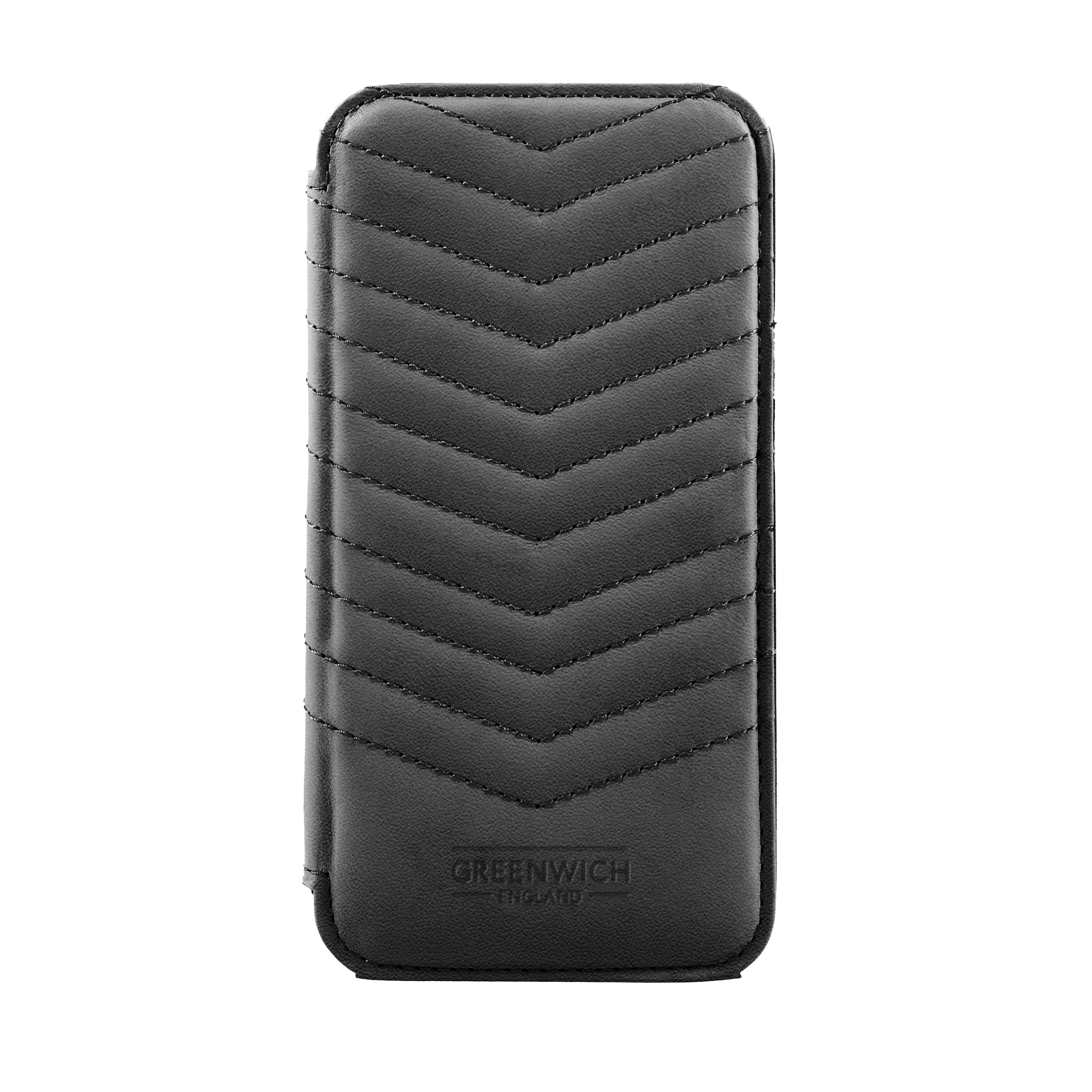 PORTLAND Leather MagSafe Case for iPhone 17 Pro - Beluga (Black) / Gold