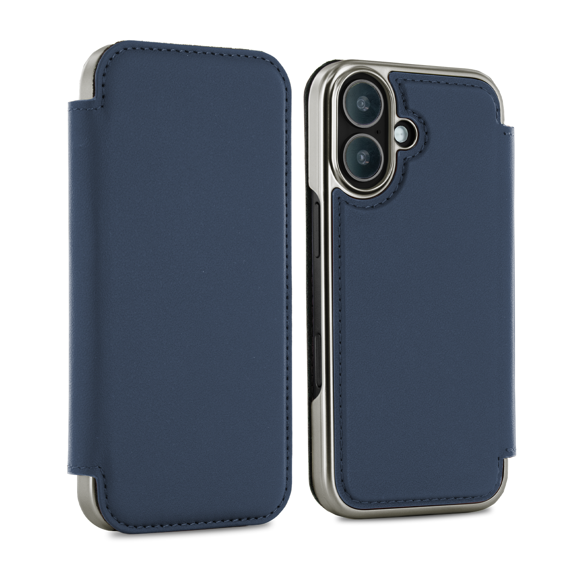 BLAKE Leather MagSafe Case for iPhone 17 - Portofino (Navy) / Gunmetal