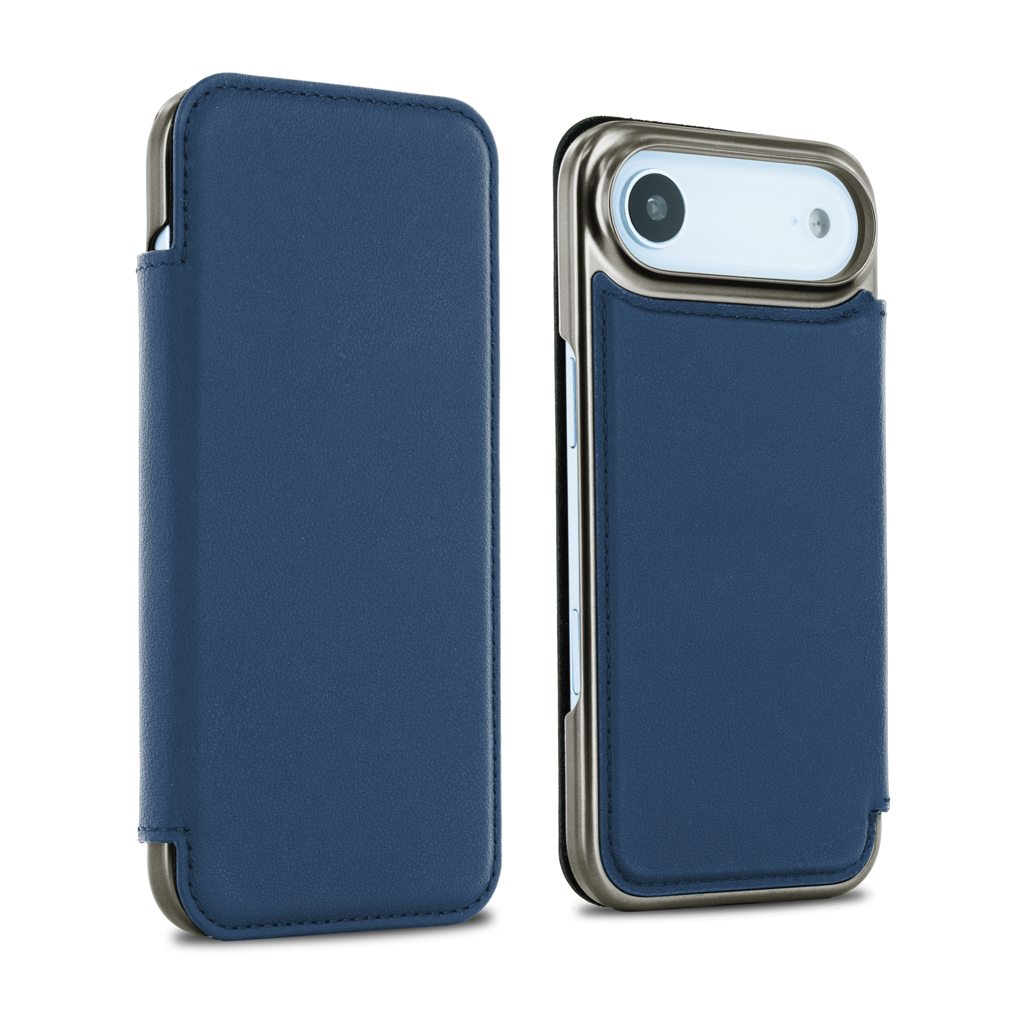 BLAKE Leather MagSafe Case for iPhone 17 Air - Portofino (Navy) / Gunmetal