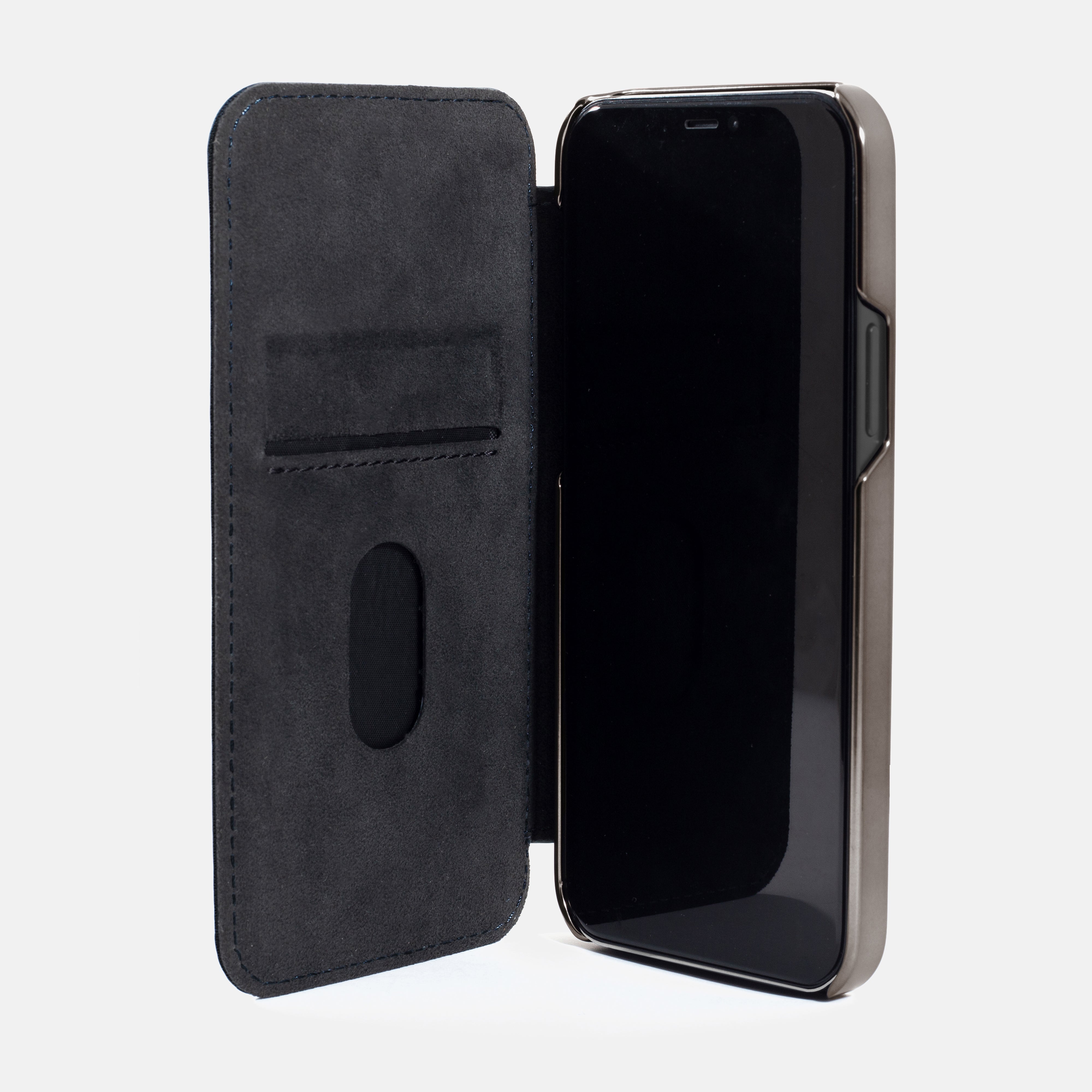 BLAKE Leather Magsafe Case for iPhone 13 - Beluga (Black)