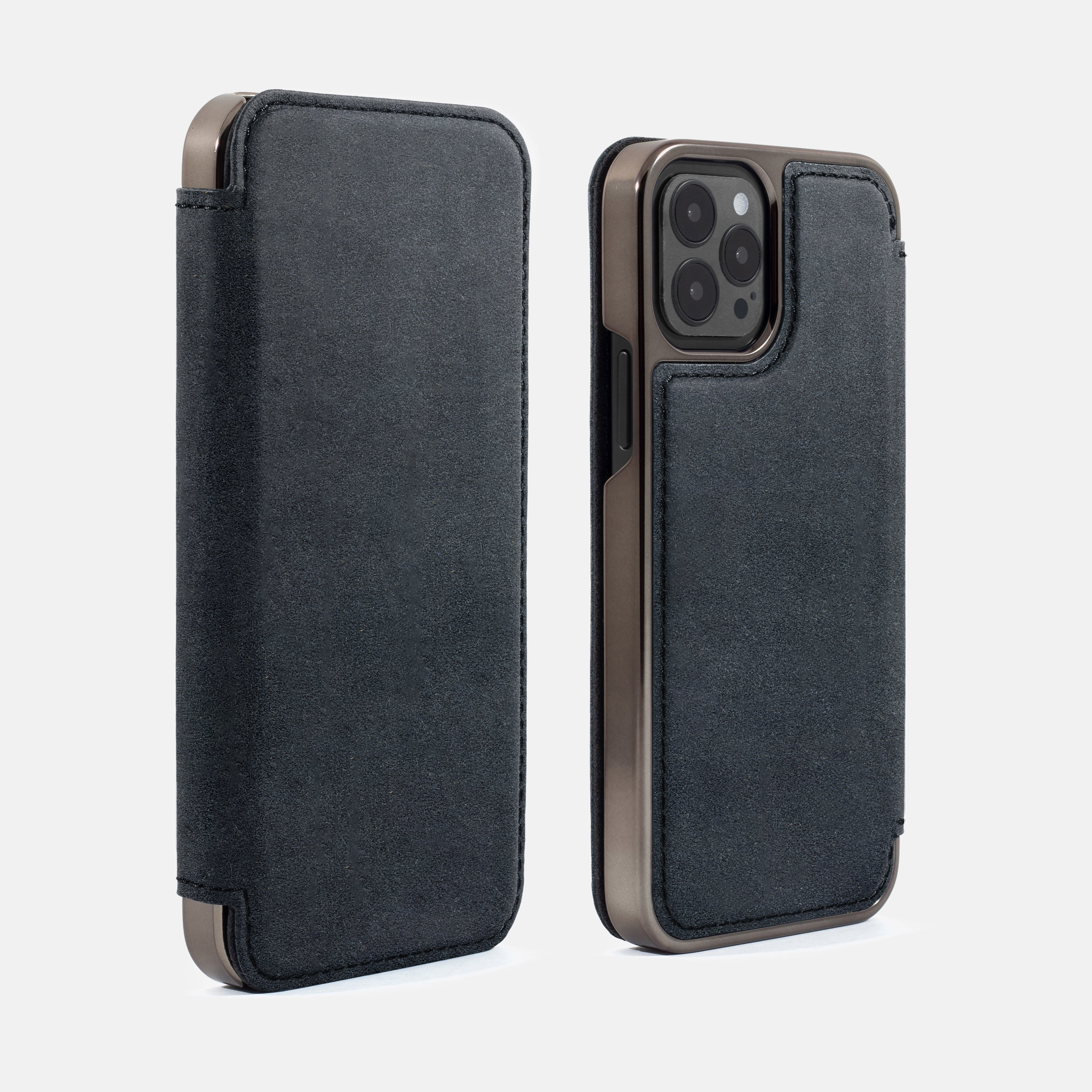 BLAKE Alcantara MagSafe Case for iPhone 13 Pro - Beluga (Black)